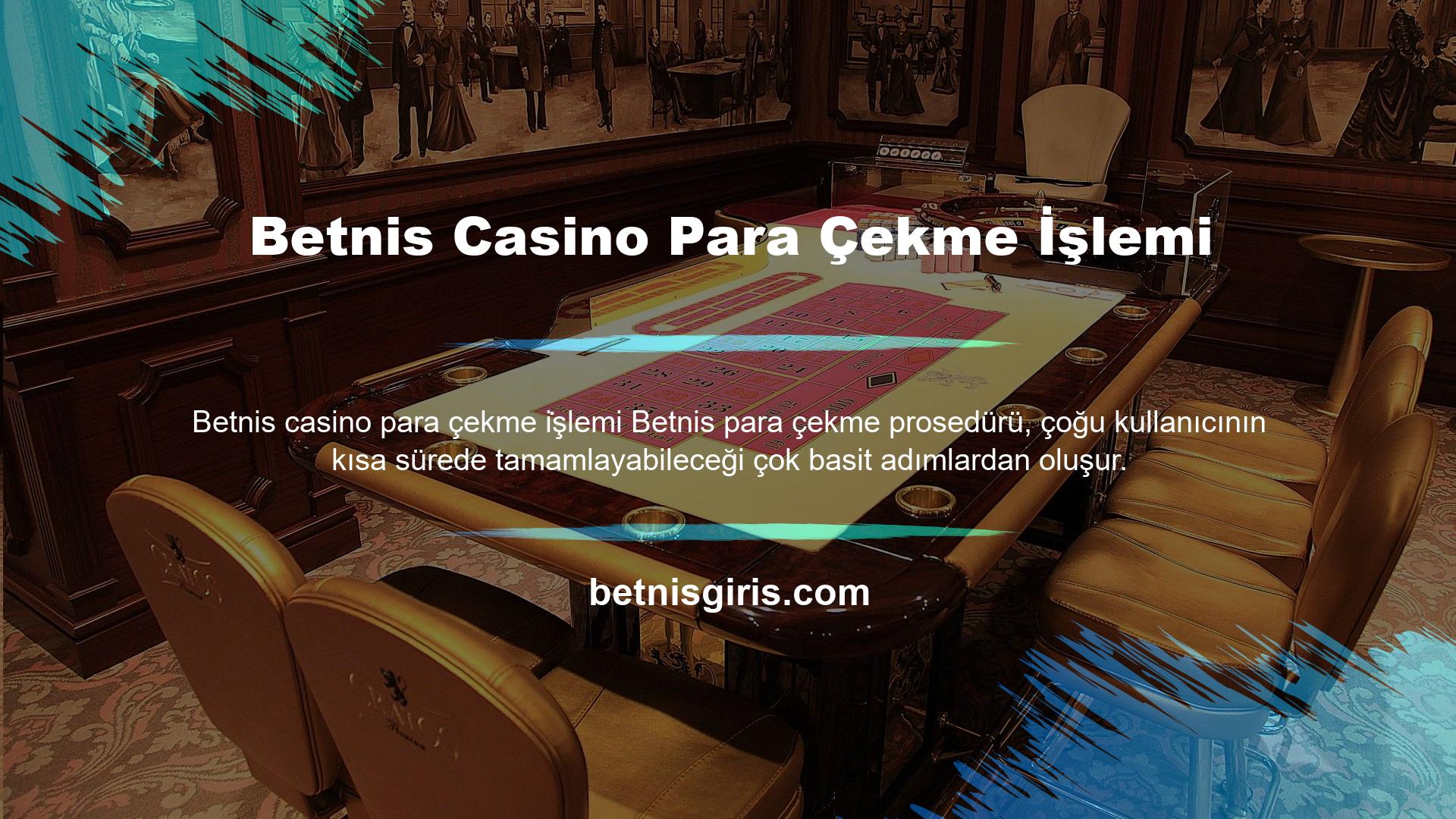 Betnis Casino Para Çekme İşlemi