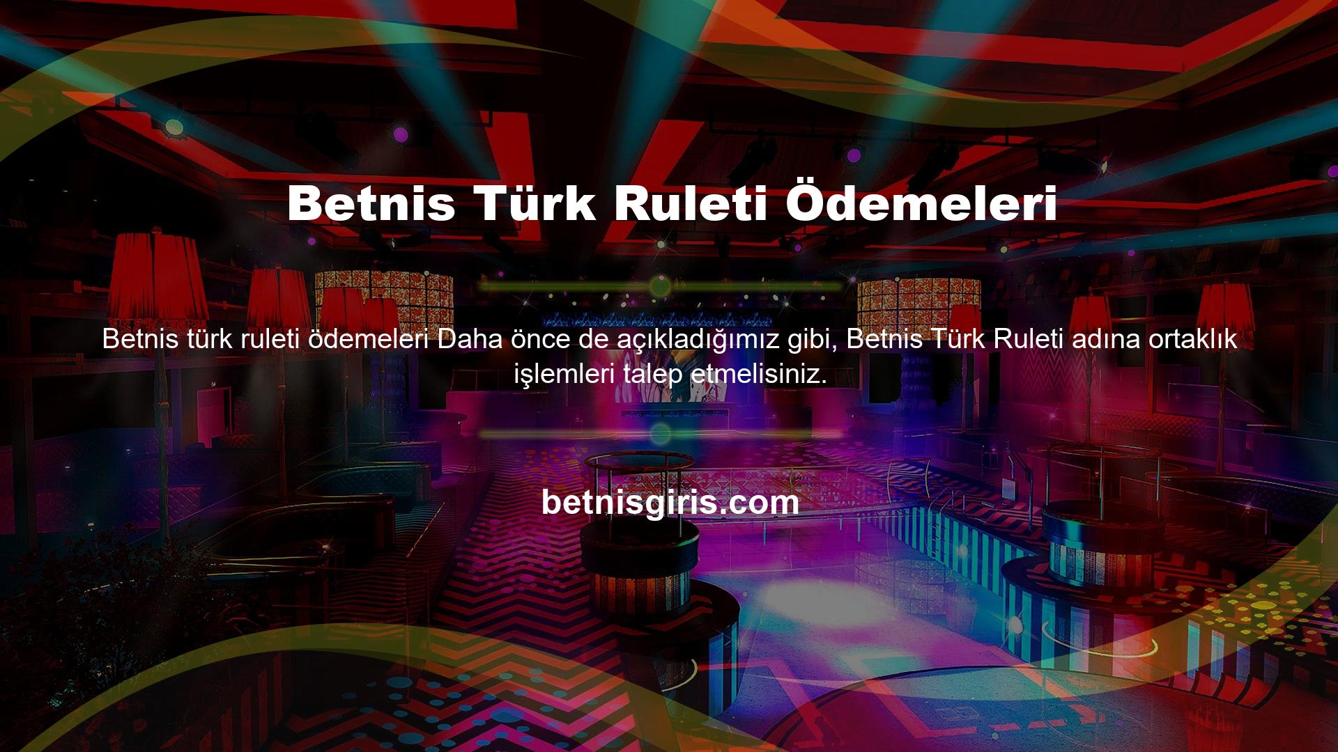 Betnis Türk Ruleti Ödemeleri